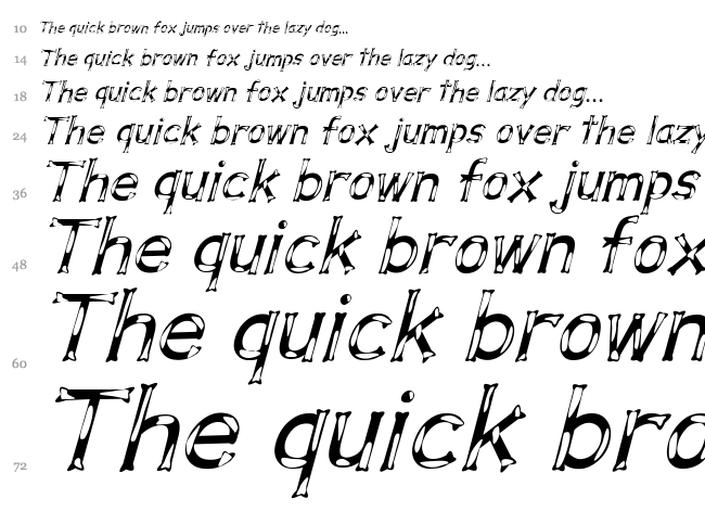 Dalmata Dream font waterfall